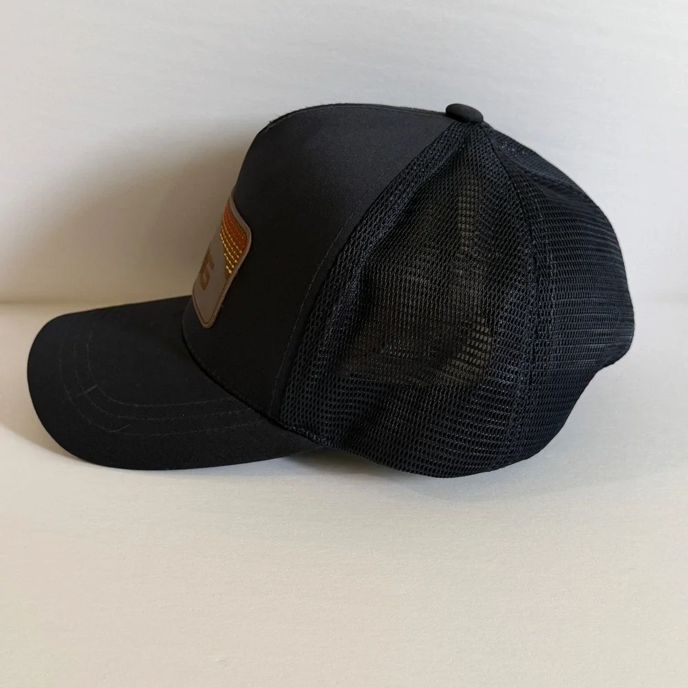 Ping Golf Trucker Hat Mens Black Snapback Mesh Mountain Patch SensorCool Cap - Picture 2 of 6